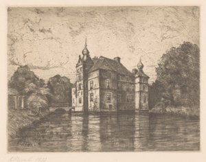 Castle De Cannenburgh (eredeti cím a tárgyon) alkotó: R. Cleve (signed by artist)