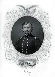 Franz Sigel tábornok, az amerikai polgárháború uniós tábornoka, 1862-1867. alkotó: R. Dudensing
