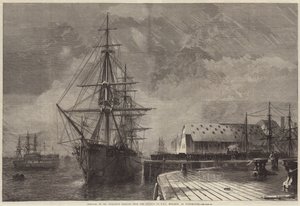 Peabody úr földi maradványainak elszállítása a vasútról a kikötői HMS Monarchra