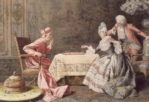 Sakkozni a bíborossal alkotó: R. Raimondi