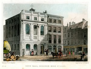 Town Hall, Borough High Street, Southwark, London, 1830.