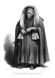 Egy imához öltözött zsidó rabbi. alkotó: R. Young