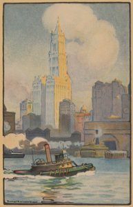 A Woolworth épület a kompról, 1914.