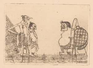 Wajangpoppen alkotó: Raden Katamsi (signed by artist)