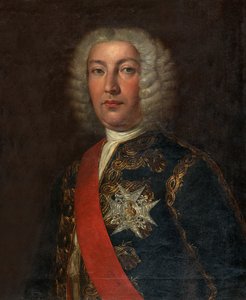 Spanyol: Juan José Navarro de Viana y Búfalo (1687-1772) Marqués de la Victoria, Capitán General de la Real Armada José Navarro spanyol tengernagy portréja. alkotó: Rafael Tejeo