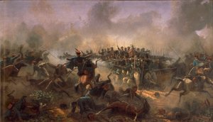 Harmadik függetlenségi háború, Umberto herceg a Villafranca téren, 1866. június 24., Raffaele Pontremoli alkotó: Raffaele Pontremoli