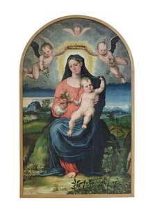 Madonna a gyermekkel, 1543 előtt (olaj, tábla) alkotó: Raffaellino di Michelangelo (16th century)