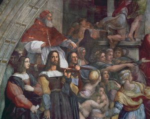 Heliodorus kiűzése a templomból alkotó: Raffaello Sanzio Raphael