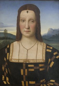 Elisabetta Gonzaga portréja 1471-1526 alkotó: Raffaello Sanzio Raphael