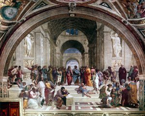 Athéni Iskola, 1510 alkotó: Raffaello Sanzio Raphael