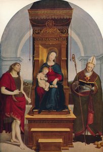 A Madonna Degli Ansidei, 1505, c1915 alkotó: Raffaello Sanzio Raphael