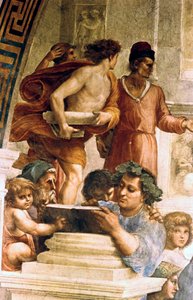 Az athéni iskola, 1509 alkotó: Raffaello Sanzio Raphael
