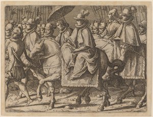 Ausztriai Margit lóháton alkotó: Raffaello Schiaminossi