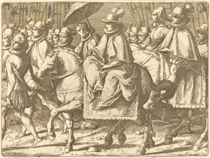 Ausztriai Margit lóháton alkotó: Raffaello Schiaminossi