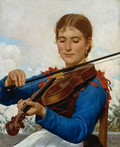 Lány hegedül