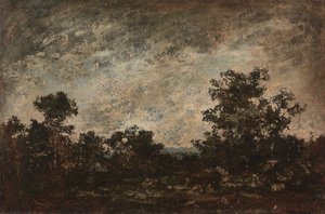 Indiántábor, 1890 körül (olaj, vászon) alkotó: Ralph Albert Blakelock
