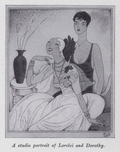 Illusztráció a "But Gentlemen Marry Barnettes"-hez, Anita Loos (litho)