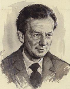 Benjamin Britten (gouache, papír) alkotó: Ralph Bruce