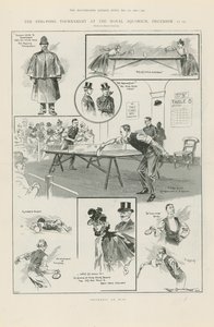 Pingpong verseny a Royal Aquariumban alkotó: Ralph Cleaver