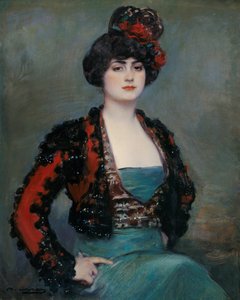 Julia - Casas, Ramon (1866-1932) - c. 1915 - Olaj, vászon - 85x67 - Carmen Thyssen Múzeum, Malaga
