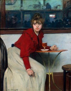 A Moulin de la Galette-ben vagy a La Madeleine-ben. Ramon Casas i Carbo (1866-1932) festménye