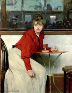 Chica a bárban alkotó: Ramon Casas i Carbo