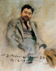 Isaac Albeniz portréja 34 évesen (olaj, vászon) alkotó: Ramon Casas i Carbo