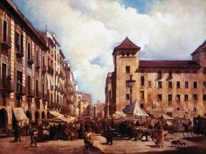“A régi séta Barcelonában”