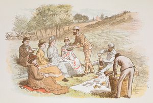 Egy piknik. alkotó: Randolph Caldecott