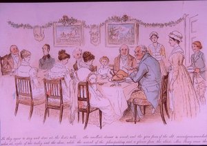 karácsonyi vacsora alkotó: Randolph Caldecott