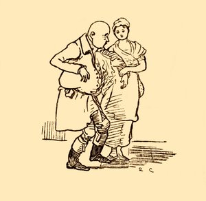 Megérkezik John Gilpin, még egyszer kalap nélkül, 1878, c1918. alkotó: Randolph Caldecott