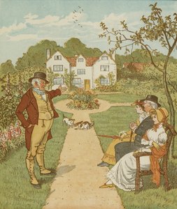 A ház, amelyet Jack épített" halmozó mondóka. Illusztráció: Randolph Caldecott. alkotó: Randolph Caldecott