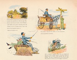 Egy kutyakocsi furcsa kalandjai, 1888, 1946 alkotó: Randolph Caldecott
