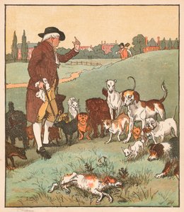 A kutya meghalt, 1879. alkotó: Randolph Caldecott