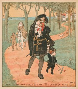 Air Parents Being Dead & Gone, The Children Home He Takes, c1878.