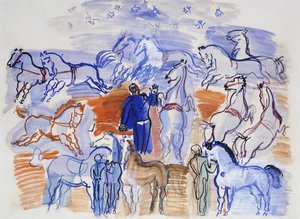 Cirkuszi lovak; Lovak a cirkuszban alkotó: Raoul Dufy