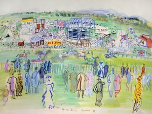 Epsom, A lóversenypálya alkotó: Raoul Dufy