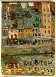 Le Bassin du Roy Le Havre-ban (olaj, fa) alkotó: Raoul Dufy