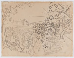 Olajfák Provence-ban alkotó: Raoul Dufy