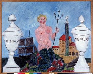 Szirén háromágú szigonnyal alkotó: Raoul Dufy