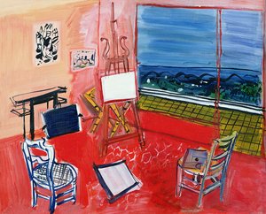 Vencei stúdió (olaj, vászon) alkotó: Raoul Dufy