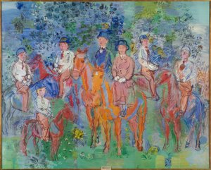 A lovasok az erdőben alkotó: Raoul Dufy