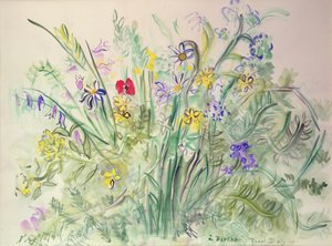 Vadvirágok (akvarell, papír) alkotó: Raoul Dufy