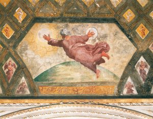 A Nap és a Hold teremtése, 1518 körül (freskó) alkotó: Raphael
