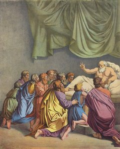 Jákób megáldja gyermekeit (színes litó) alkotó: after Raphael