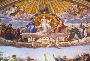 Az úrvacsora vitájának részlete, 1509–1510 körül (freskó)