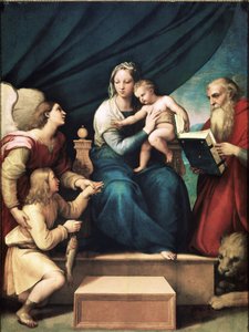 Hal Madonna (olaj a fedélzeten, 1513 körül) alkotó: Raphael