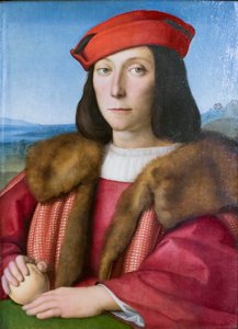 Fiatal férfi portréja almával, valószínűleg Francesco Maria della Rovere, 1505 körül (festmény)