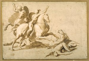 Tanulmányozás egy csatajelenethez alkotó: Raphael