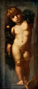 Puttó füzérrel, c1510, c1912 alkotó: Raffaello Sanzio Raphael